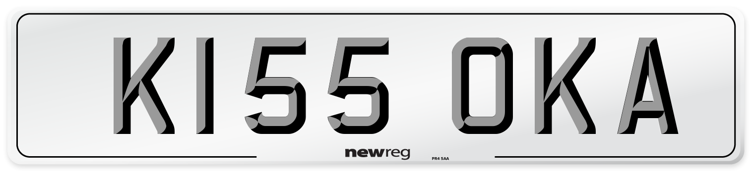 K155 OKA Number Plate from New Reg